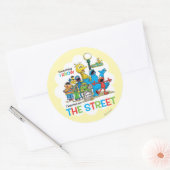 Ik leerde op de STRAAT Ronde Sticker (Envelop)