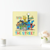 Ik leerde op de STRAAT Vierkante Klok (Huis)