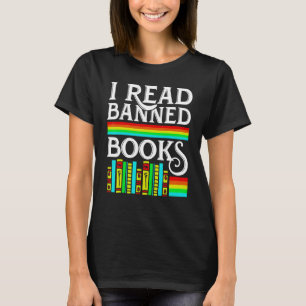 Ik lees bibliotheek 3 met geblokkeerde boeken voor t-shirt