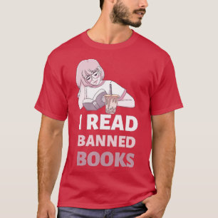 Ik lees boeken zonder vergunning, lezer, boekworm  t-shirt