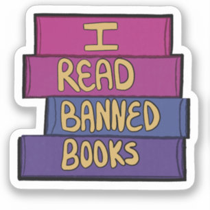 Ik lees boeken zonder vergunning sticker
