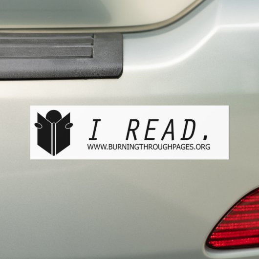 Ik lees bumpersticker (Op auto)