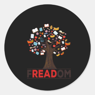 Ik lees dat ik een verboden boekenweek bibliotheca ronde sticker