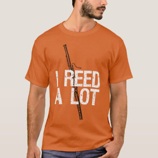 Ik Lees Een Lot Grappige Fagotspeler Rietjes Punti T-shirt