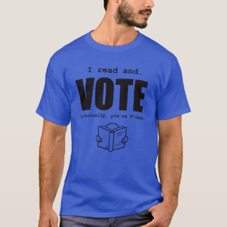 Ik lees en geef weg t-shirt