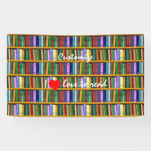 Ik lees graag boeken Thunder_Cove Spandoek (Horizontaal)