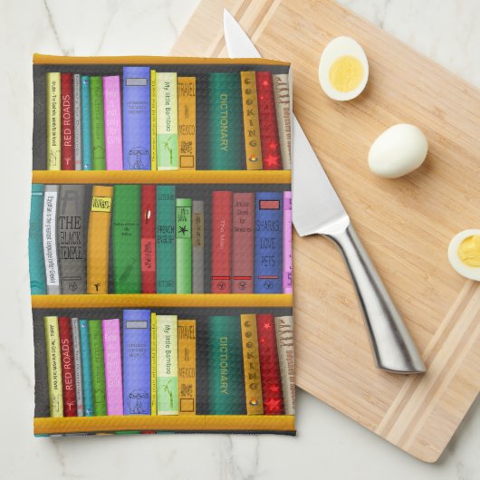 Ik lees graag boeken Thunder_Cove Theedoek (Quarter Fold)