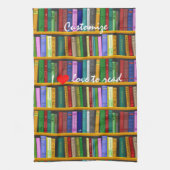 Ik lees graag boeken Thunder_Cove Theedoek (Verticaal)