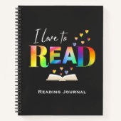 Ik lees graag het Notitieboek van het leesjournaal (Voorkant)