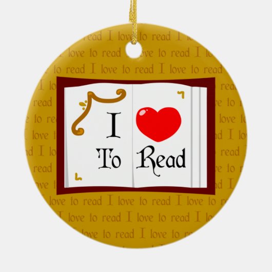 Ik lees graag keramisch ornament (Achterkant)