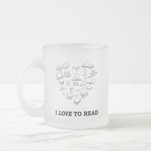 Ik lees graag matglas koffiemok (Links)
