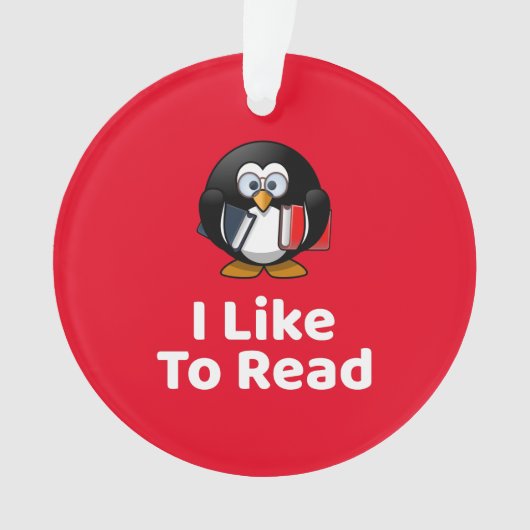 Ik lees graag ornament (voorkant)