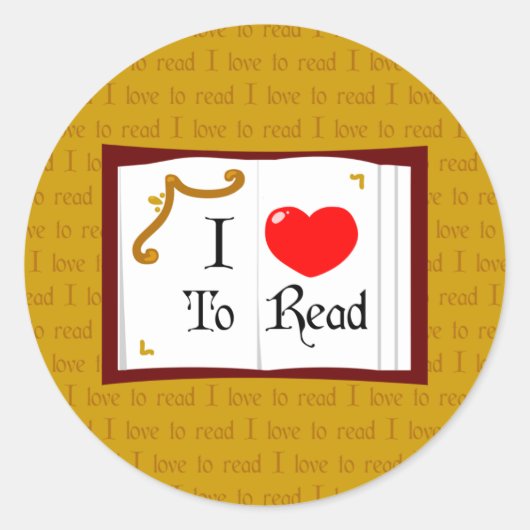 Ik lees graag ronde sticker (Voorkant)