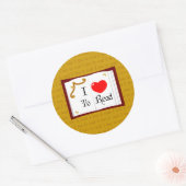 Ik lees graag ronde sticker (Envelop)