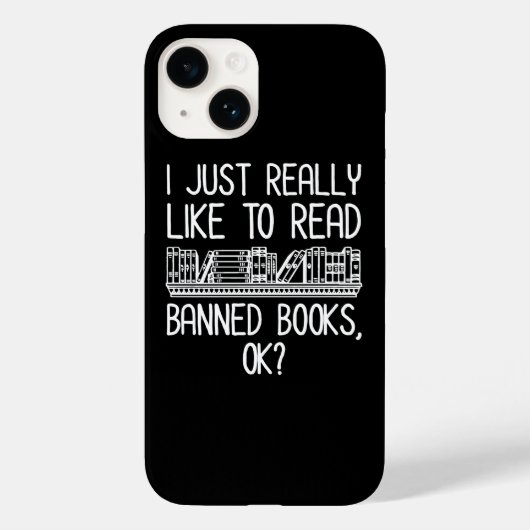 Ik lees graag verboden boeken, oké? Case-Mate iPhone case (Achterkant)