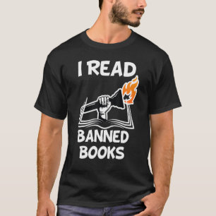 Ik lees het bibliofofielboek van verboden boekjes, t-shirt