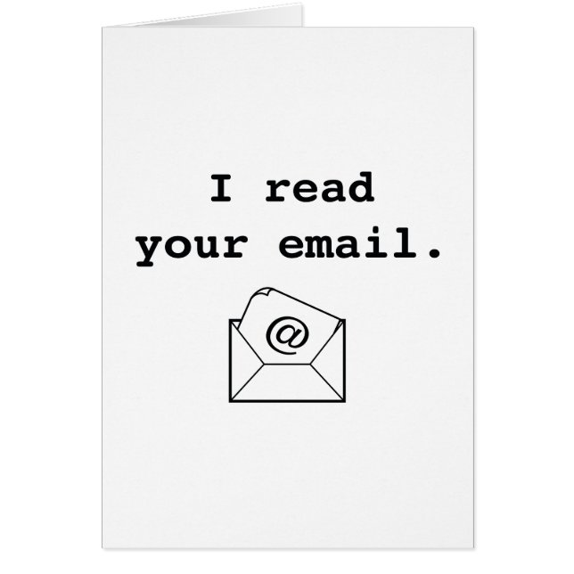 Ik lees je e-mail. (Voorkant)