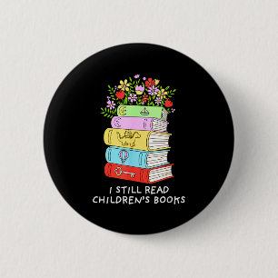 Ik lees kinderboeken grappige boekenliefhebber lez ronde button 5,7 cm
