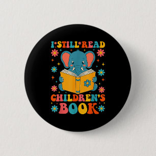 Ik lees kinderboeken leuke leesgrafiek ronde button 5,7 cm