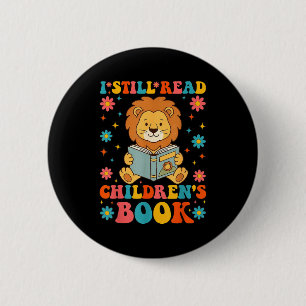 Ik lees kinderboeken leuke leesgrafiek ronde button 5,7 cm