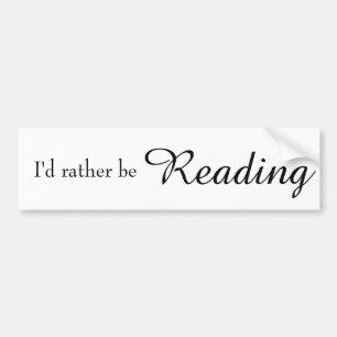 Ik Lees Liever Bumpersticker