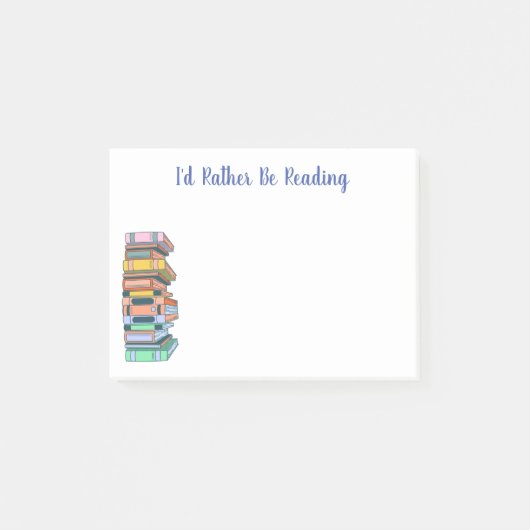 Ik lees liever een stapel boeken post-it® notes (Voorkant)