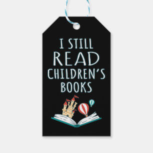 Ik lees nog steeds kinderboeken II Cadeaulabel