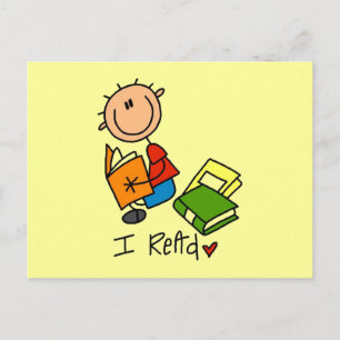 Ik Lees T-shirts en Cadeaus Briefkaart