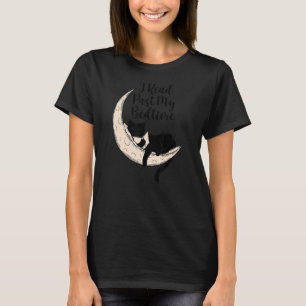 Ik lees tot na mijn bedtijd - Kat op de maan - Voo T-shirt