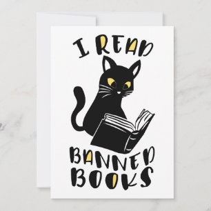 Ik lees verboden boeken Cat Kaart