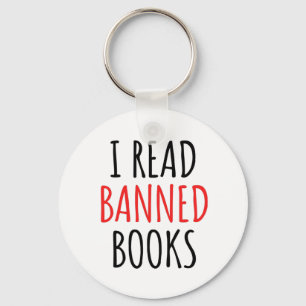 Ik lees verboden boeken Grappig citaat Sleutelhanger