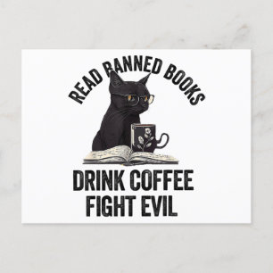Ik lees verboden boeken Lover BookWorm Love Banned Feestdagenkaart