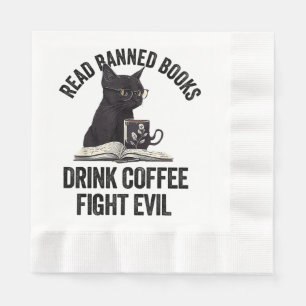 Ik lees verboden boeken Lover BookWorm Love Banned Servet