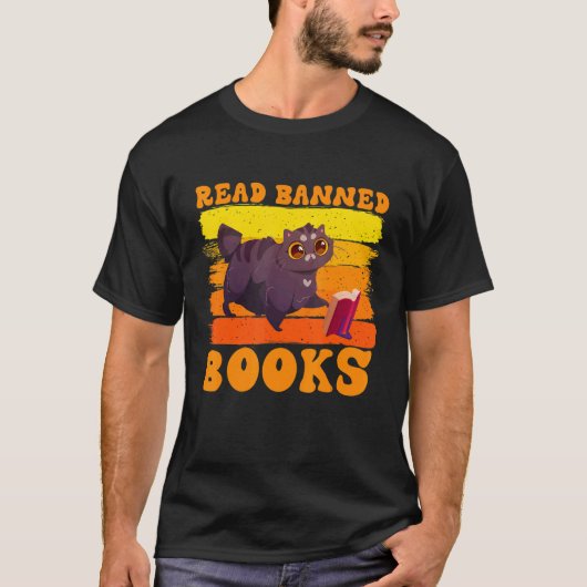 Ik lees verboden boeken Reader Bookworm 1 T-shirt (Voorkant)