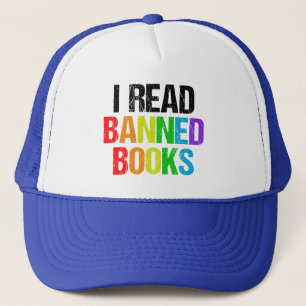 Ik lees verboden boeken Regenboog Trucker Pet