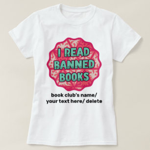 Ik lees verboden boeken - Retro Boekenliefhebber T-shirt