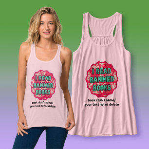 Ik lees verboden boeken - Retro Boekenliefhebber Tanktop