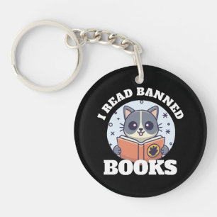 Ik lees verboden boeken sleutelhanger