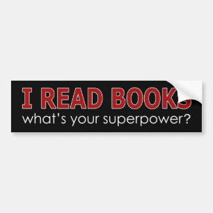 IK LEZEN BOEKEN BUMPERSTICKER