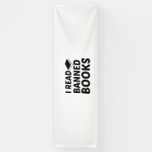 IK LEZEN VERBODEN BOEKEN SPANDOEK (Verticaal)