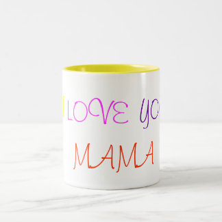 Ik, liefje, jij, MAMA Tweekleurige Koffiemok