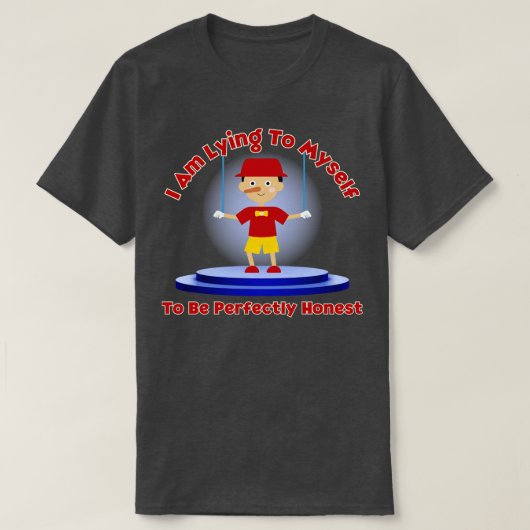 Ik lieg tegen mijn moeder t-shirt (Design voorkant)