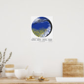 Ik liep eenzaam rond als Cloud Mandala Print (Keuken)