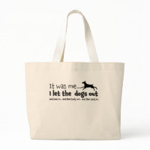 Ik liet de honden uit de Canvas tas
