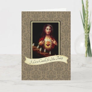 IK LIET EEN KANDEL VOOR JE VANDAAG SACRED HEART JE KAART