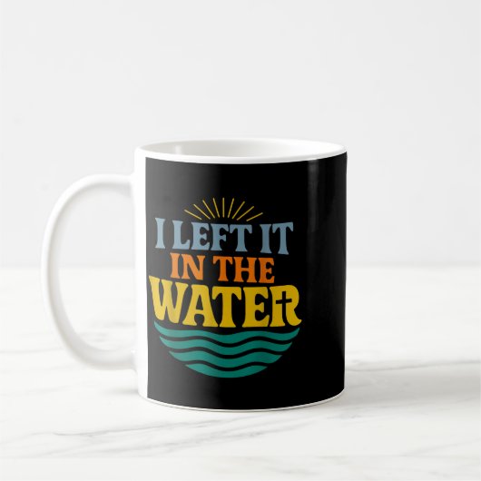 Ik Liet Het In Het Water – Retro Doop Geloof Koffiemok (Links)