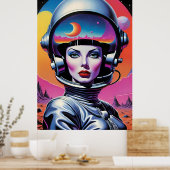 Ik liet mijn hart achter in de ruimte poster (Keuken)