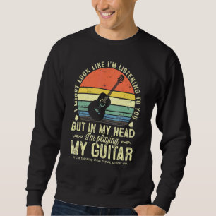 Ik lijk misschien naar je muziek gitaar te luister trui