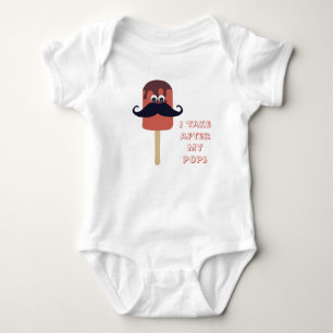 Ik lijk op mijn Paps Grappige spreuk Popsicle Sina Romper