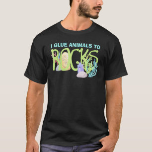Ik Lijm Dieren Aan Rotspartijen Aquarium Aquarist T-shirt